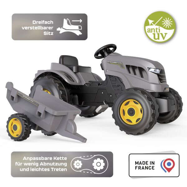 Smoby Traktor Stronger XXL mit Anhänger